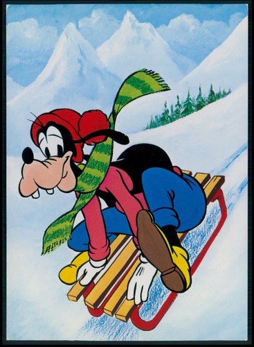 Walt disney pippo slittino - disney,